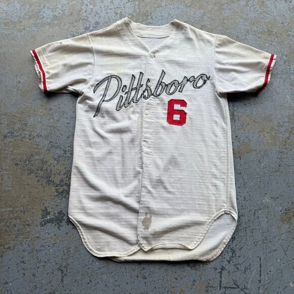 Vintage 1960s Pittsboro Indiana Baseball Jersey - Picture 1 of 7